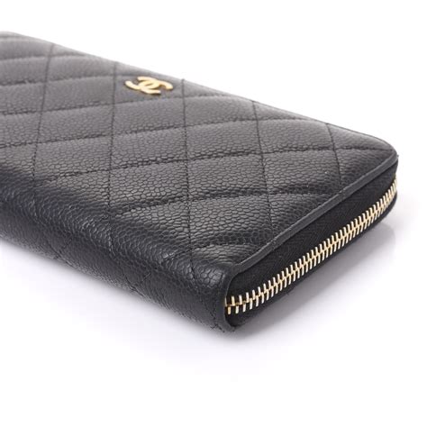 chanel pursezip around wallet black|buy Chanel wallet online.